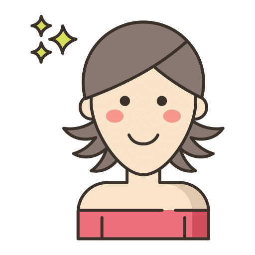 Woman hair beauty user woman hair icon