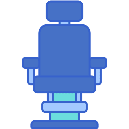 Barber chair beauty salon barber chair hairdressing icon