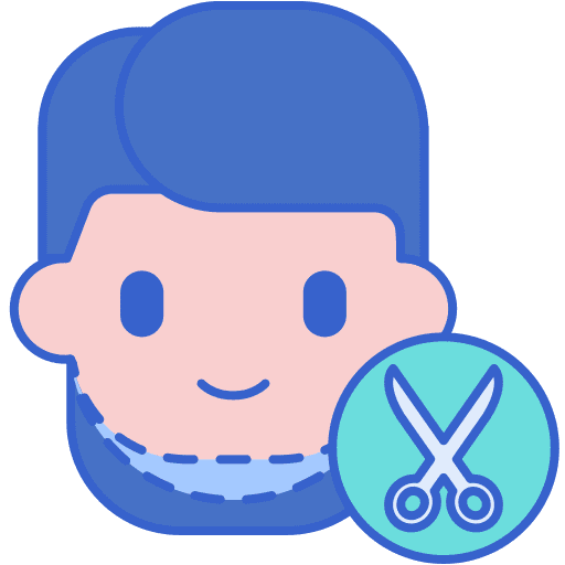 Beard hairdressing hair salon beauty icon