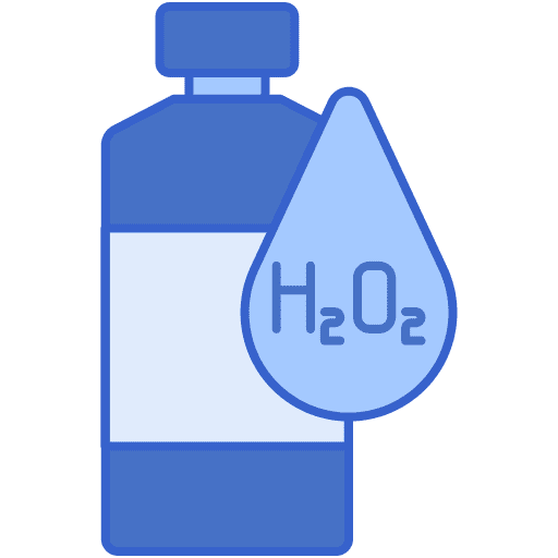 Hydrogen beauty peroxide h2o icon