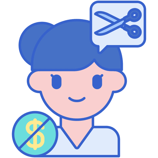 Consulting free hair salon barber icon