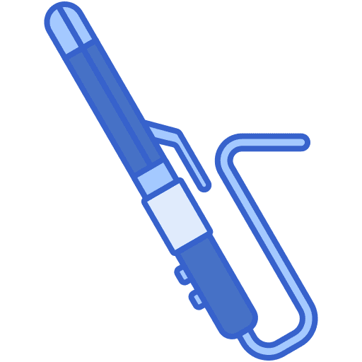 Curling iron electronics hair salon hairdressing icon