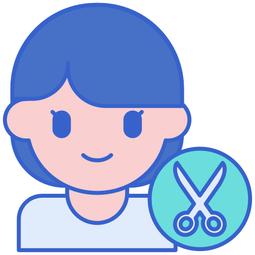 Hair styling barber shop hair styling hair salon icon