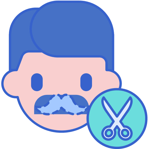 Moustaches hairdressing hairdresser hair salon icon