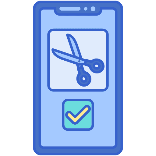 Online booking barber shop hairdressing hairdresser icon
