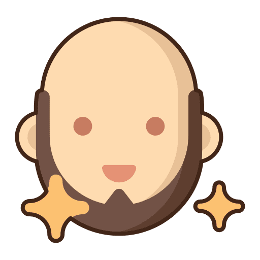 Beard beard beard trimming caucasian icon