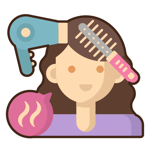 Hair styling styling hairdressing hairdresser icon
