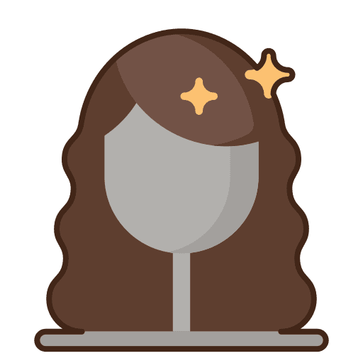 Hair wig beauty party woman icon