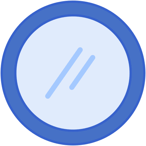 Mirror furniture and household mirror decoration icon