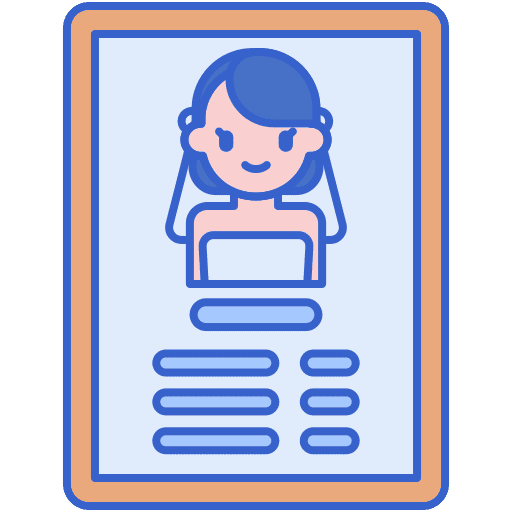 Wedding package beauty hairdresser icon