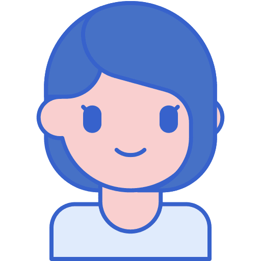 Woman hairdresser hairstyle straight hair icon