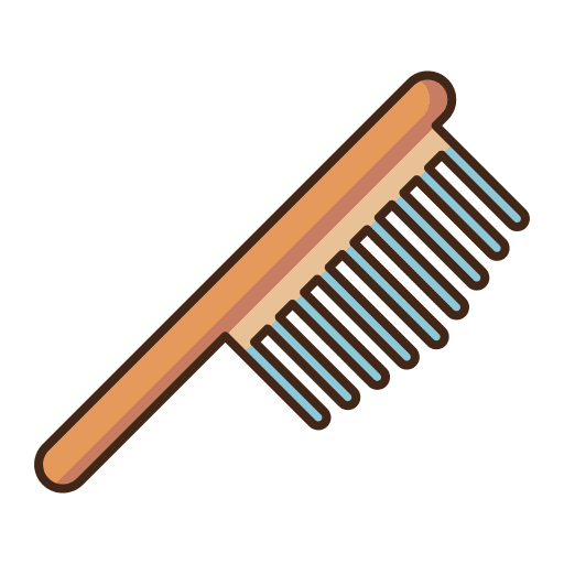 Hair brush hair brush hairdresser hair icon