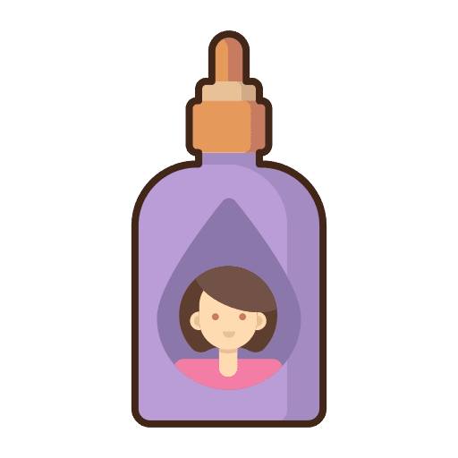 Hair care skincare hair care serum icon
