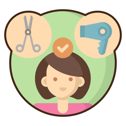 Hair salon hair salon hairdressing washing icon