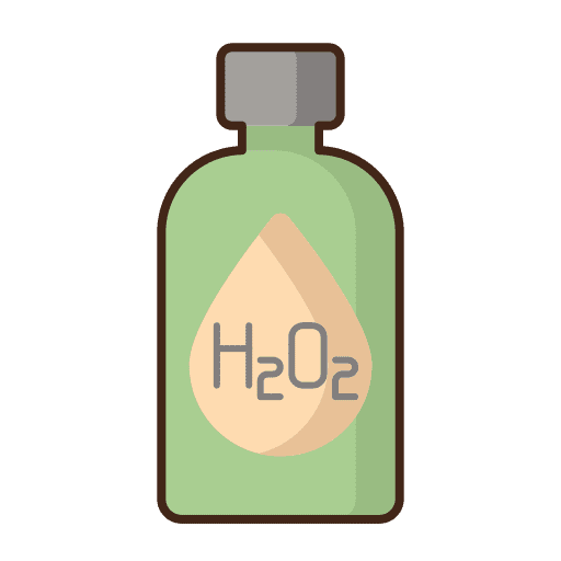 Hydrogen bottle hairdresser peroxide icon