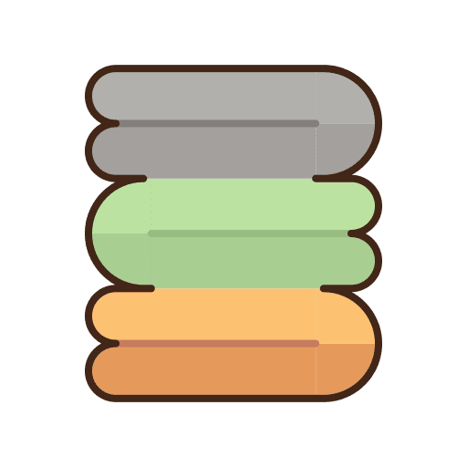 Bath towel wellness dry bathroom icon