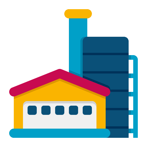 Factory factory factories process icon