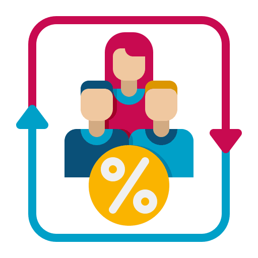 Customer royalty work customer job icon