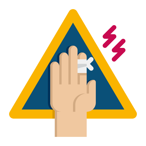 Injury injury working disability icon