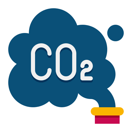 Emission ecology and environment industry emission icon