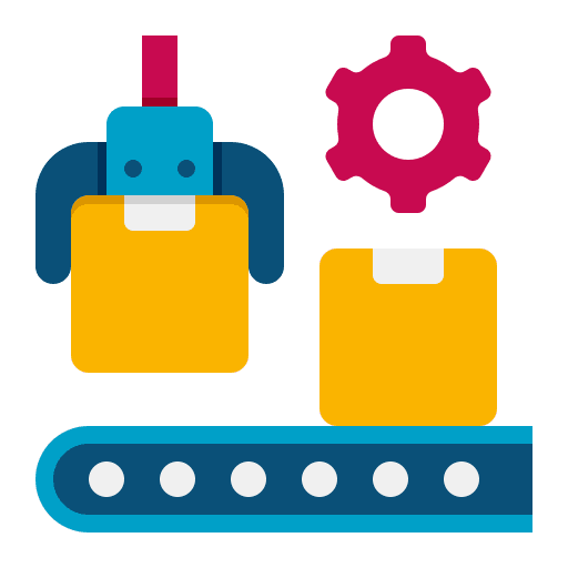 Production factory industrial production icon