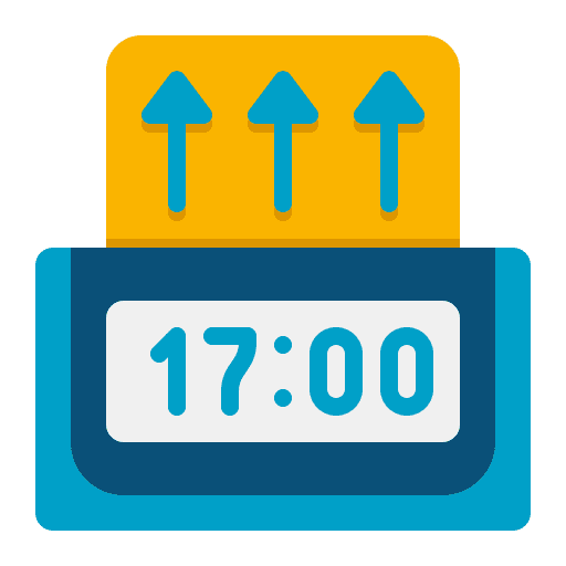 Clock out working clocks clock icon