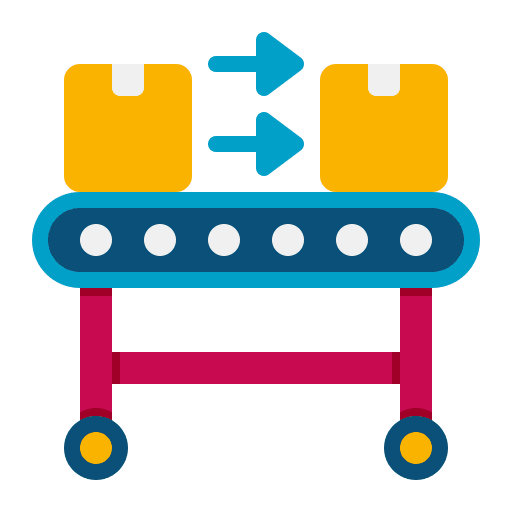 Conveyor belt belt process machine icon