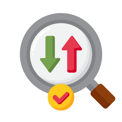 Estimate business and finance auction price icon