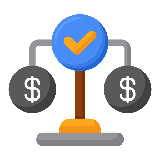 Fair trade trading business and finance value icon