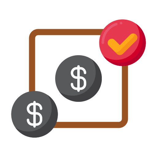Auction trade bid business and finance icon