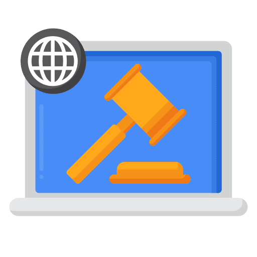 Online store online store auction auctioner icon