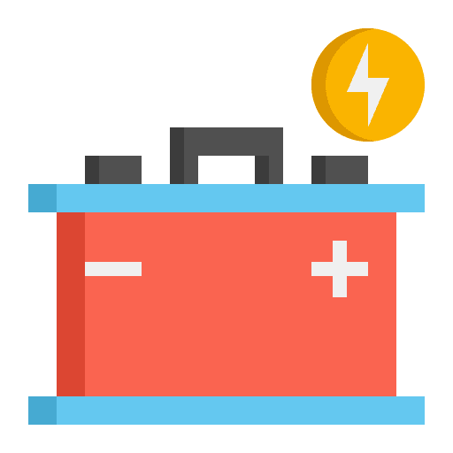 Accumulator check accumulation charging battery icon
