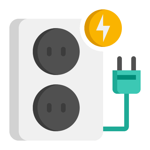 Electric outlet electric socket ecology and environment electric outlet icon
