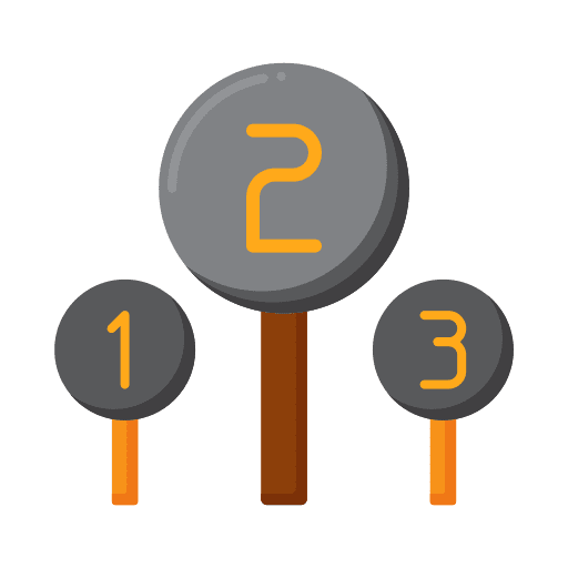 Numbers number bid business and finance icon
