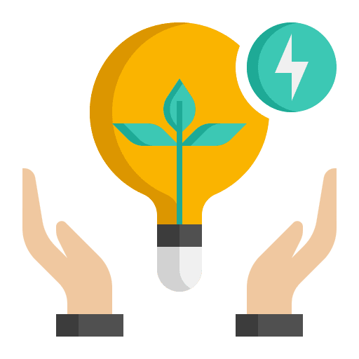 Energy saving renewable energy recycle energy icon