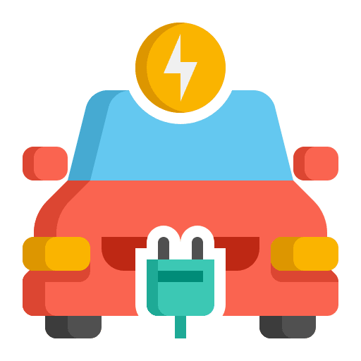 Electric car ecology and environment electric vehicle electric icon