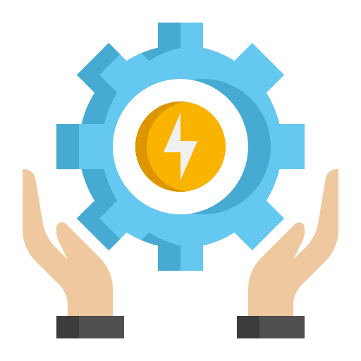 Energy ecology and environment science saving icon