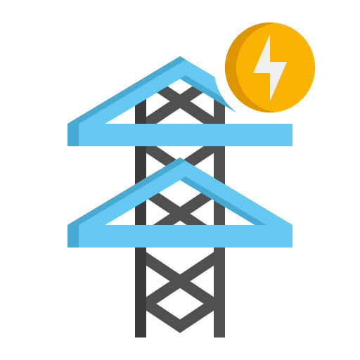 Energy energy electric tower ecology and environment icon