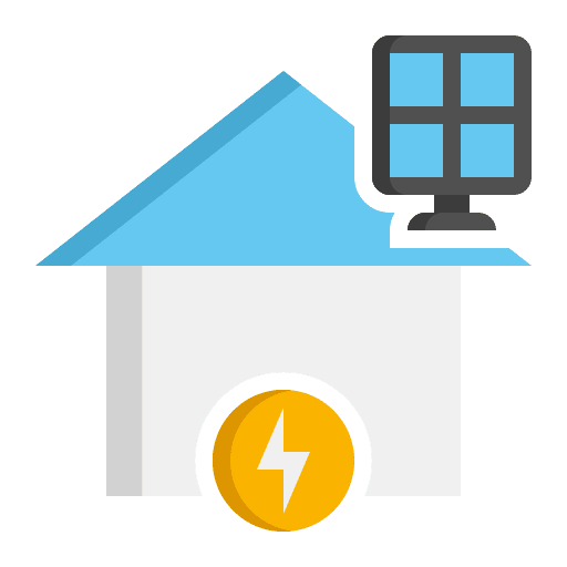Power renewable energy saving off icon