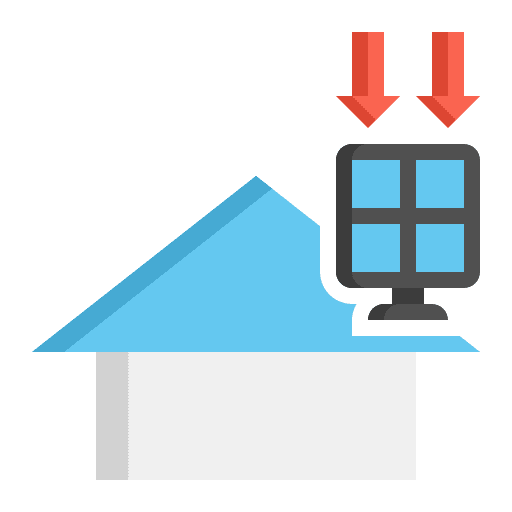 Solar energy ecology and environment solar passive icon