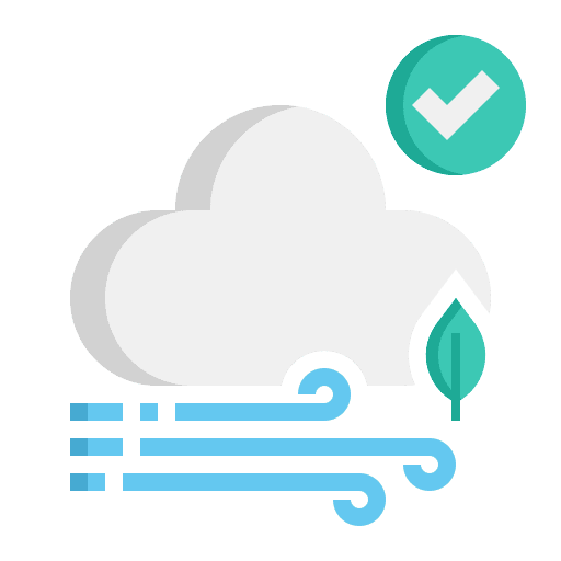 Wind winter weather snowflake icon