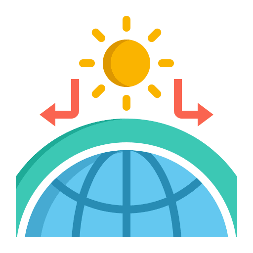 Greenhouse effect greenhouse effect climate change house icon