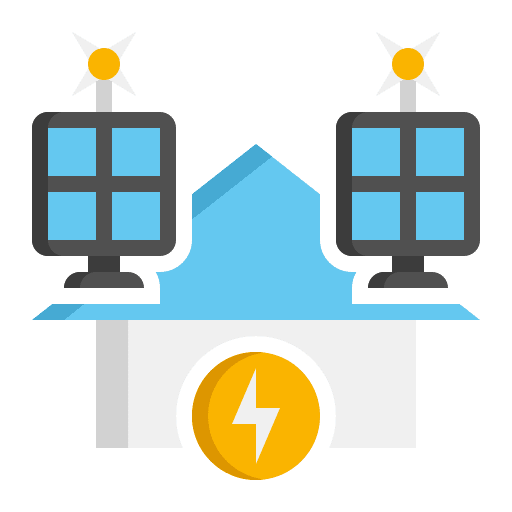 Power saving ecology and environment reuse icon