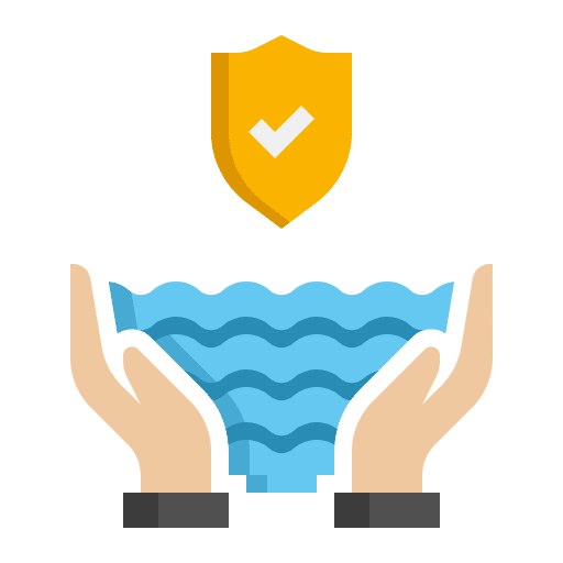 Rivers natural resources saving reuse icon