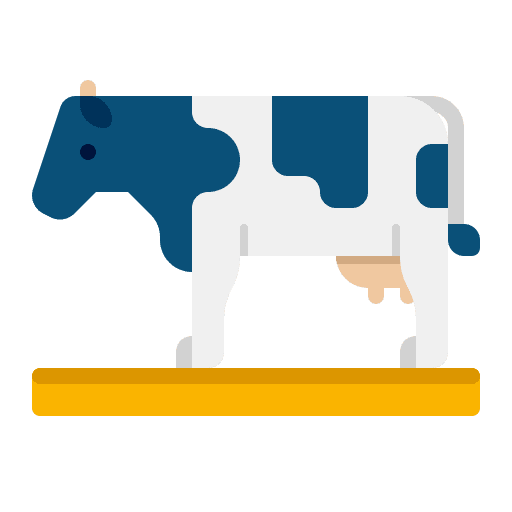 Cow cow animal kingdom farm icon