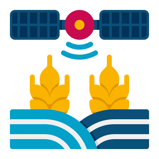 Crops nature land farm icon