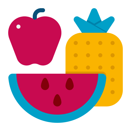 Fruit food vegetarian healthy food icon