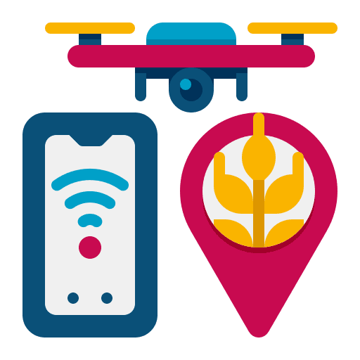 High precision farming and gardening environment land icon