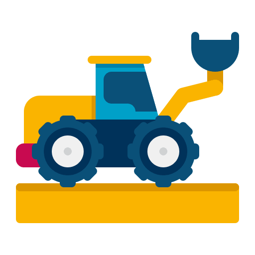 Loader vehicle farming truck icon