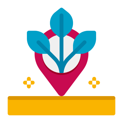 Locally grown germination growing seed farm icon